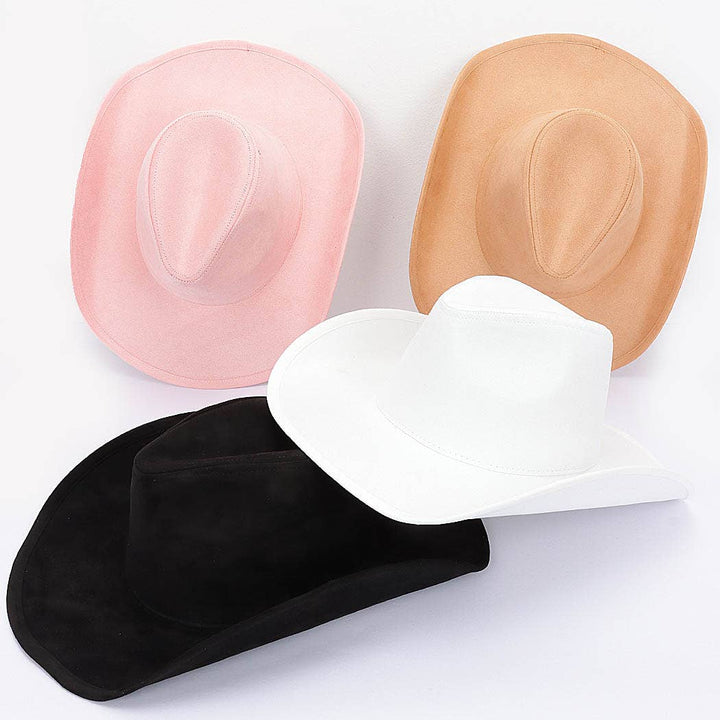 Faux Wool Cowboy Hat: BK
