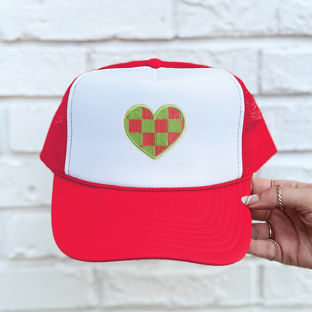 Checkered Heart | Embroidery Patch