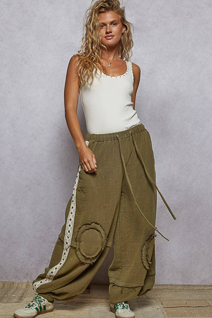 Sleeveless Ribbed Metallic Stud Basic Tank Top: WALES GREY
