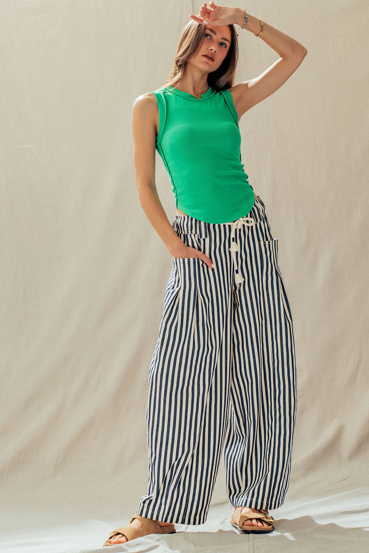 Ribbed Slim Fit Sleeveless Tank Top