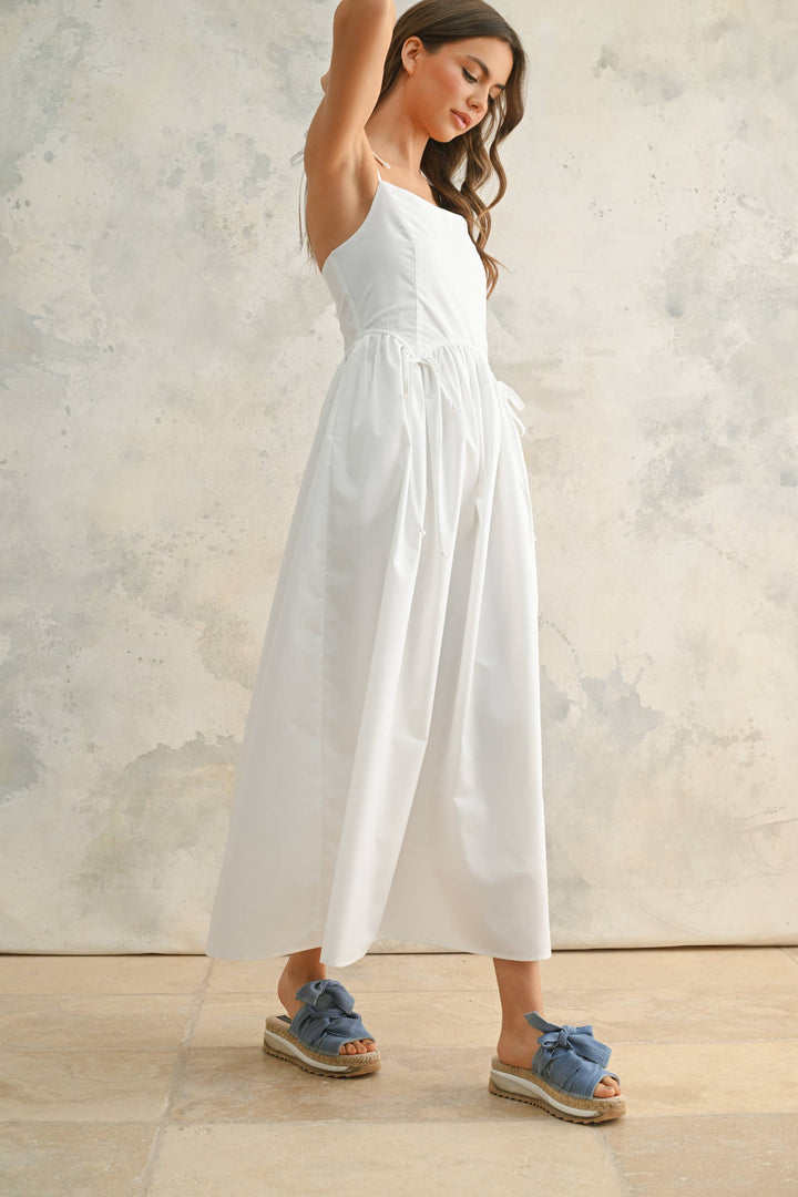 BOW TIE FRONT DETAIL DRESS