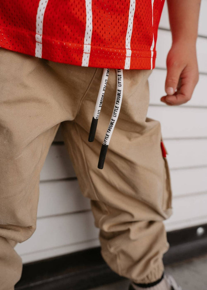 Light Khaki Cargo Pants Kids