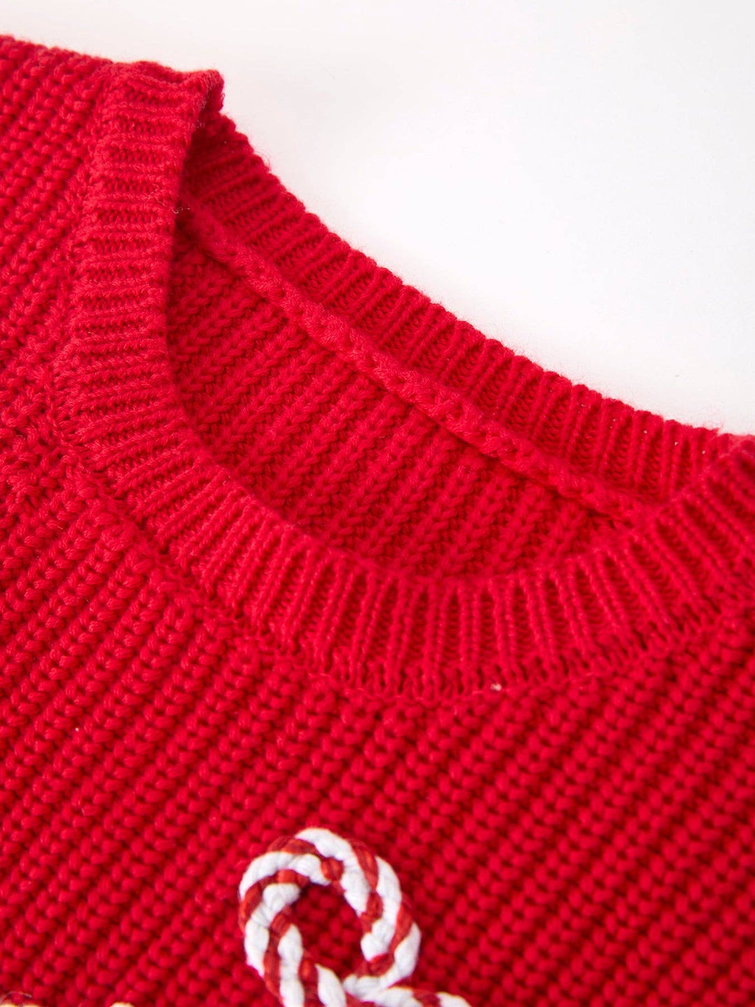 Mom and Me Winter Christmas Red "merry" Pullover Sweater:Kids