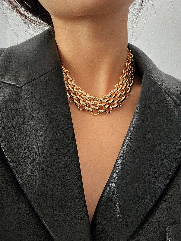 Necklaces Accessories: GOLD / One_size