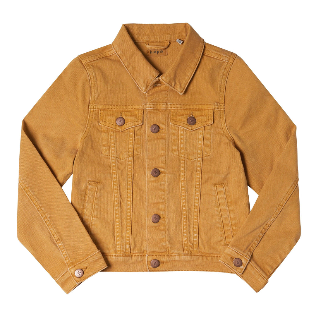 Colored Jean Jacket: Oyster