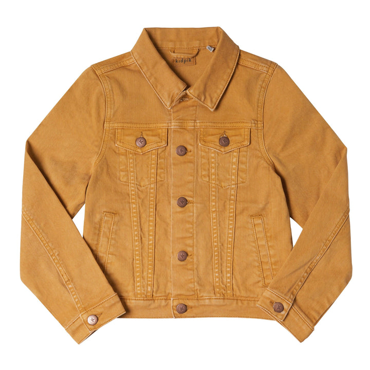 Colored Jean Jacket: Oyster