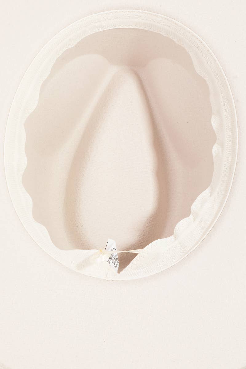 Ribbon Bow Fedora Hat: BR