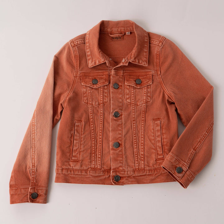 Colored Jean Jacket: Oyster