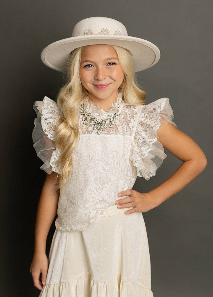 Anouk Top in Cream Lace
