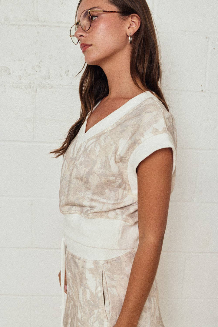 CAMO S/L TOP SKIRT SET: CAMO