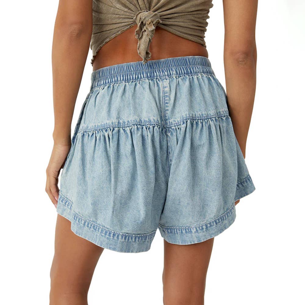 Denim Short: SKY BLUE