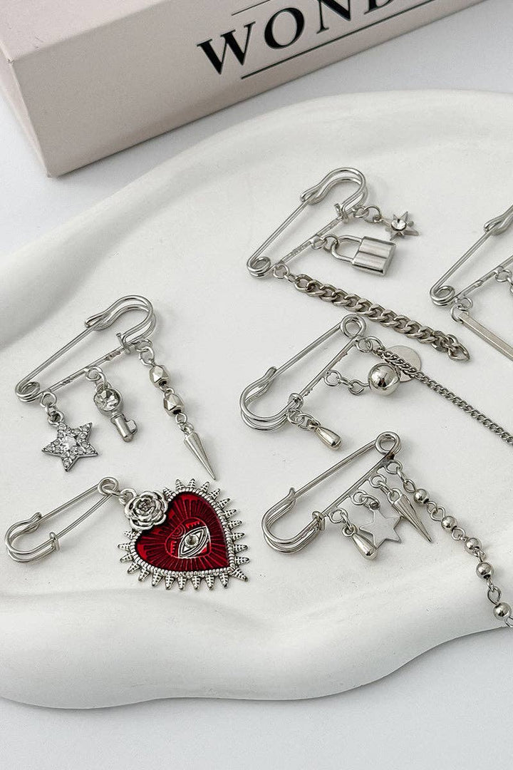 Safety Pin Brooch Lock