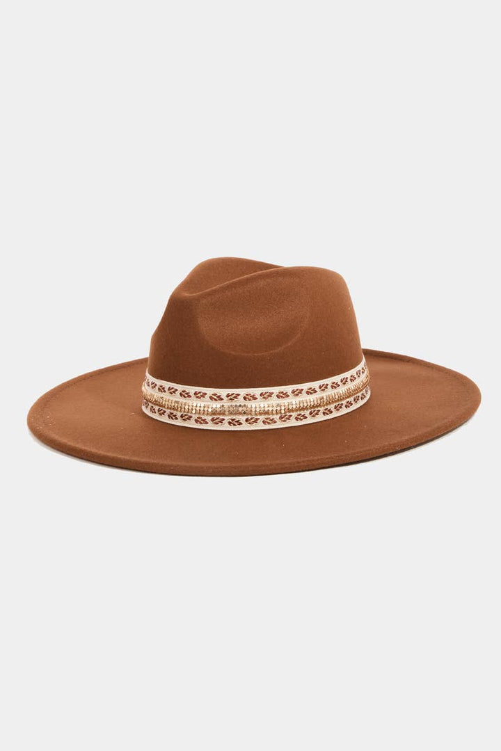 Ribbon Bow Fedora Hat: BR