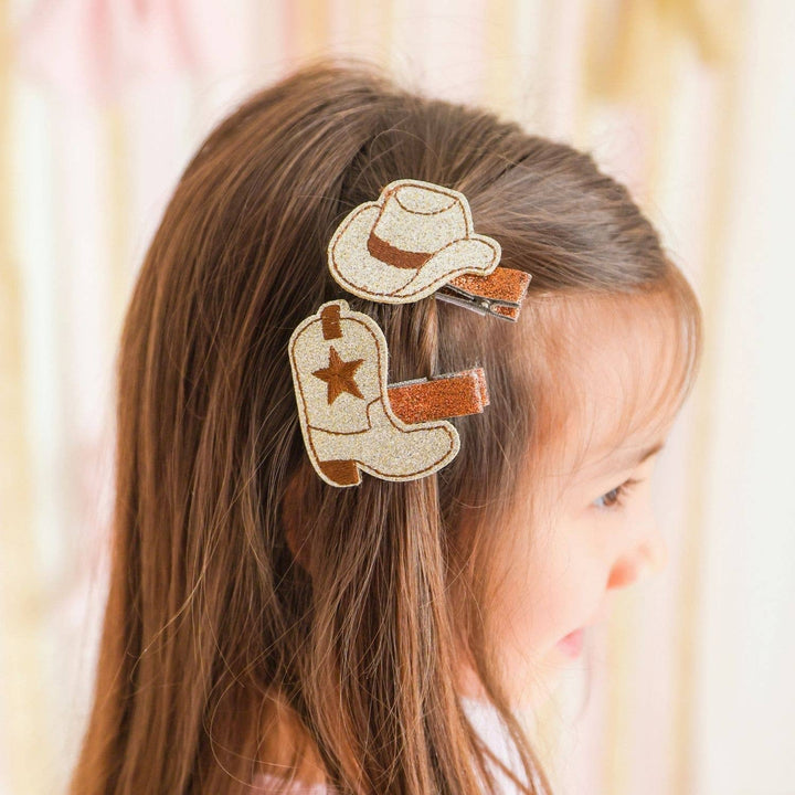 Cowgirl Cutie Western Clip Set - Fall - Hair Accessories