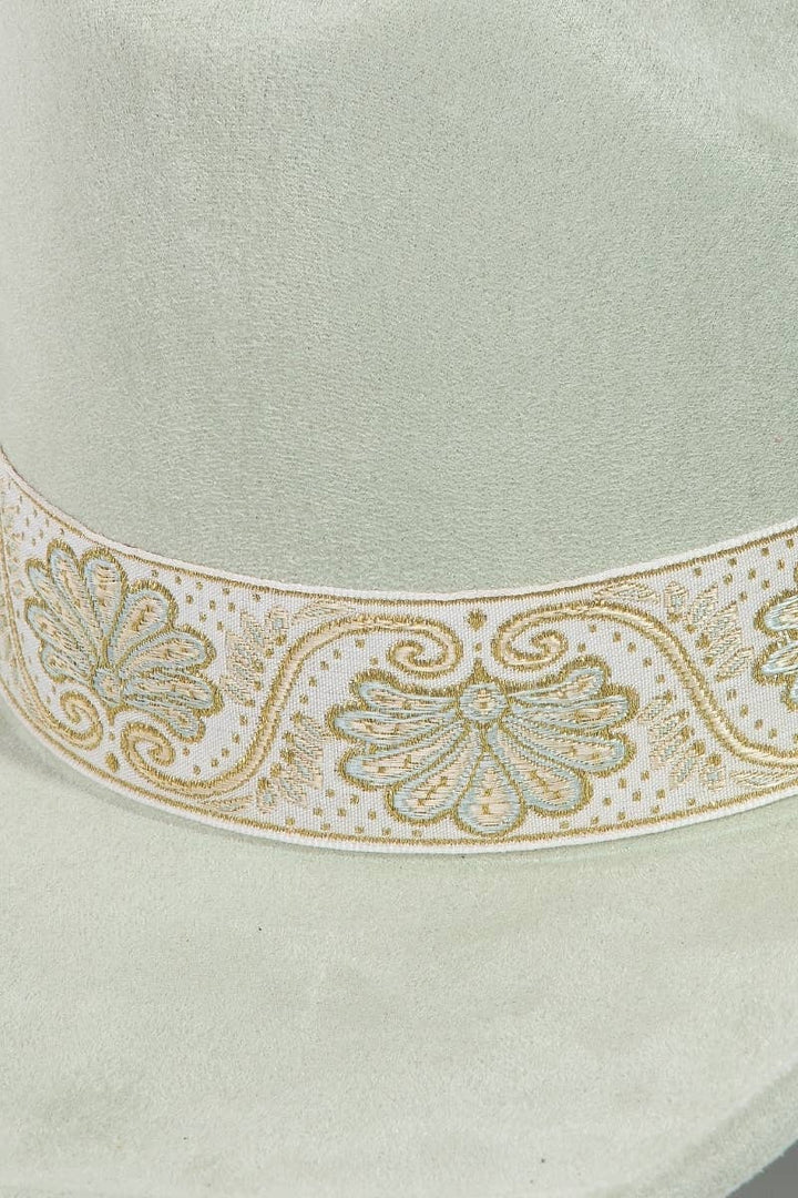 Western Intricate Border Pattern Band Cowboy Hat: SA