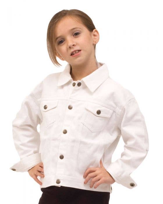 Infant, Toddler, Kids White Denim Jacket, White CanvasJacket: White / 6T/Years