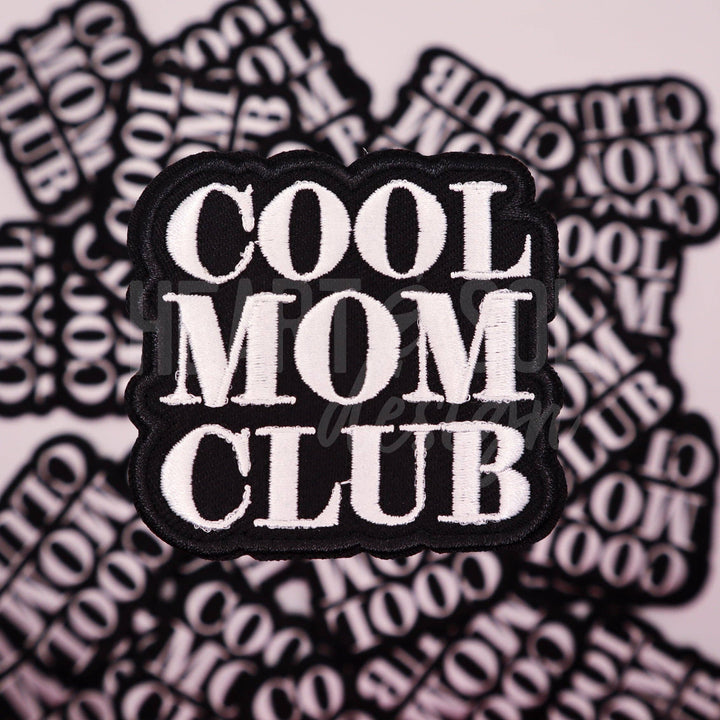 COOL MOM CLUB patch: BLACK