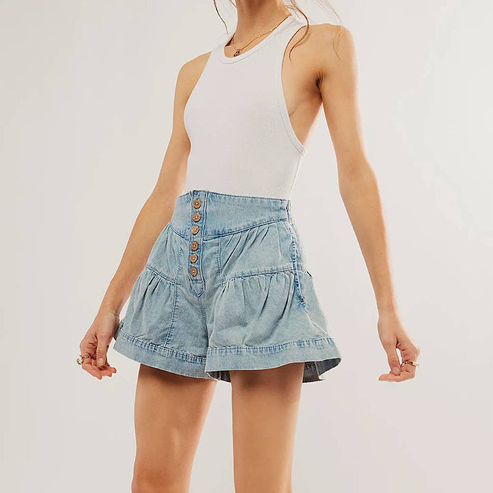 Denim Short: SKY BLUE