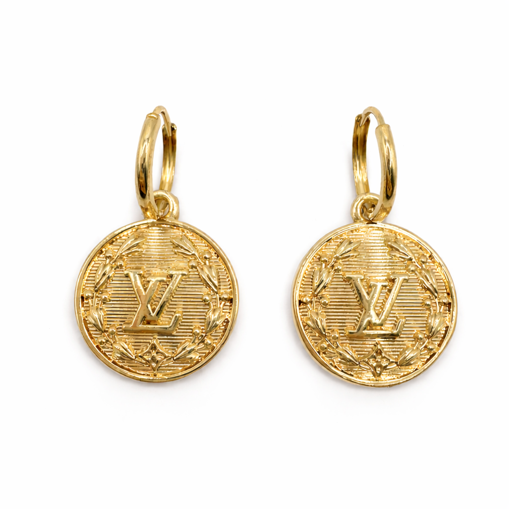 LV 14K Hoop Earrings