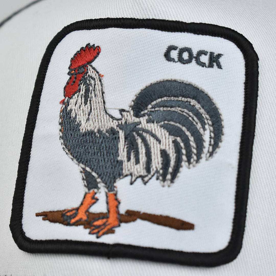 NEW ANIMAL EMBROIDERED BREATHABLE MESH TRUCKER HAT_CWAH1357: DARKGREY / (OS) 2