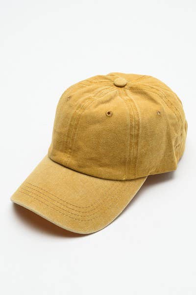 VINTAGE WASHED BASEBALL CAP 40HW702: Washed Military