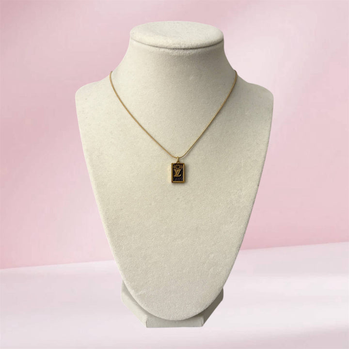 Repurposed Vintage LV Necklace