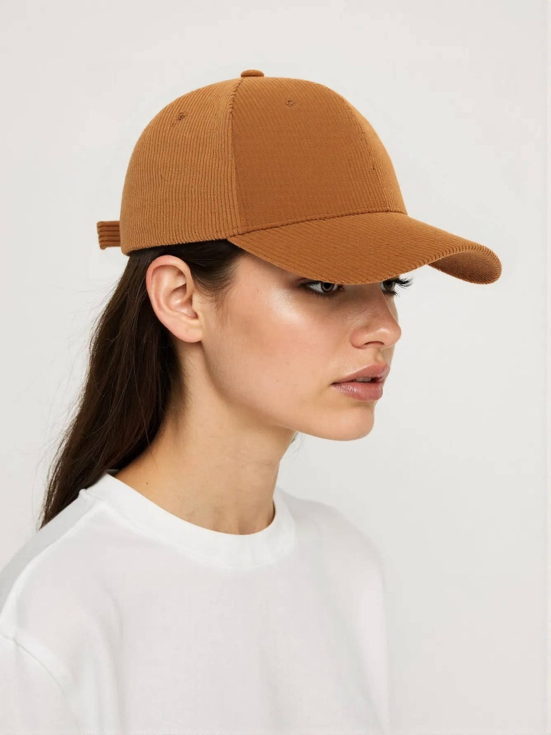 Corduroy Baseball Cap Unisex Winter Warm Outdoor_CWAH0517: YELLOW / (OS) 2