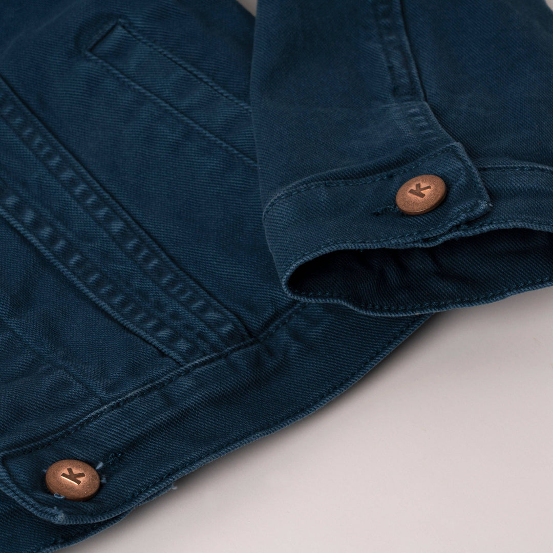 Colored Jean Jacket: Oyster