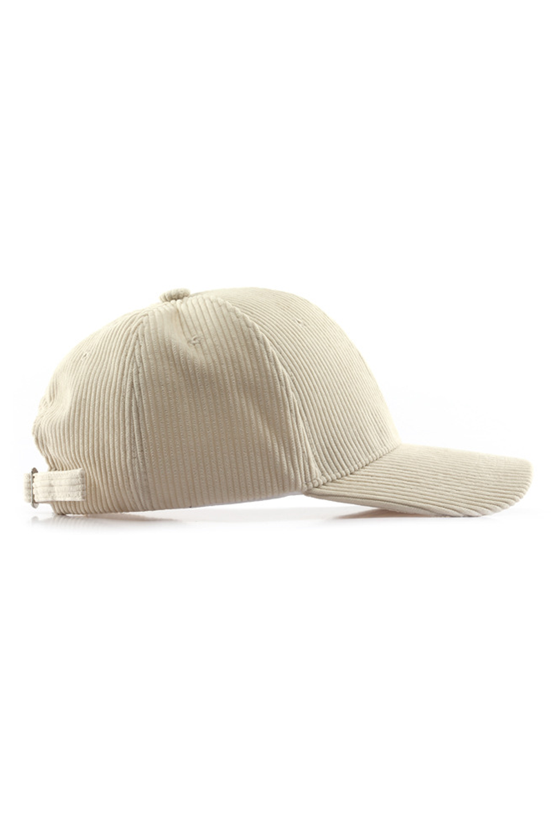 Corduroy Baseball Cap Unisex Winter Warm Outdoor_CWAH0517: YELLOW / (OS) 2