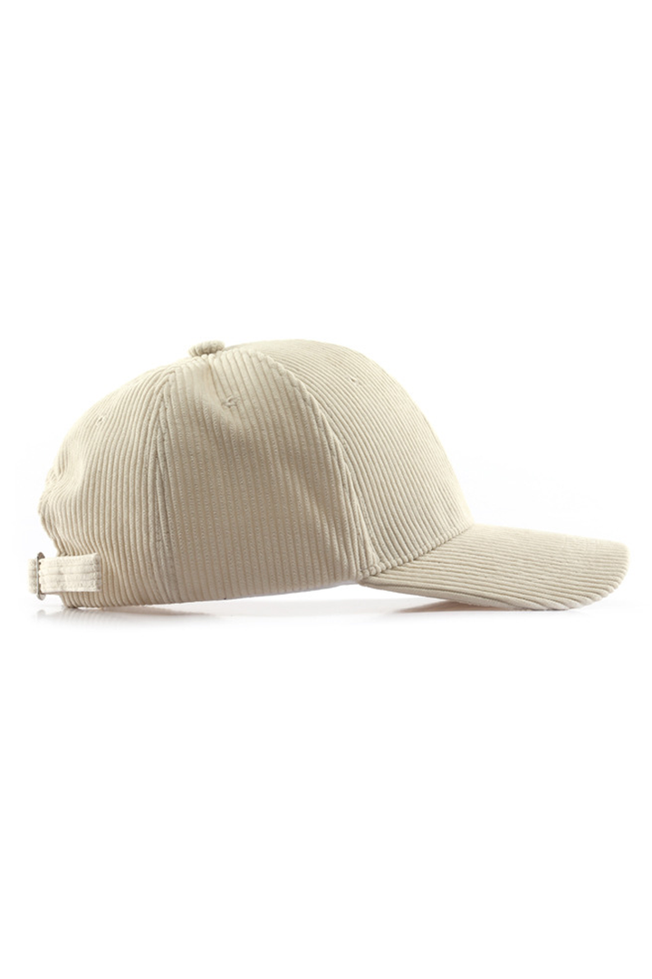 Corduroy Baseball Cap Unisex Winter Warm Outdoor_CWAH0517: GREY / (OS) 2