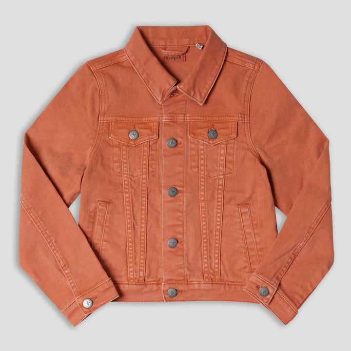 Colored Jean Jacket: Oyster