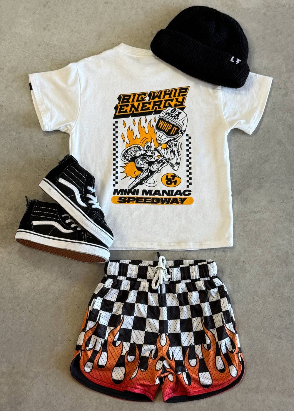 Heater Mesh Shorts Checkers Boys