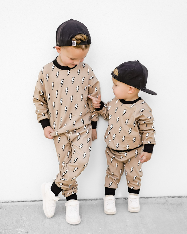 Jogger Set Kids & Baby | Lightning Bolt: 0-3M