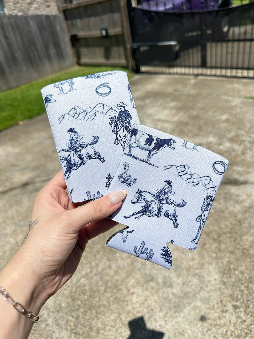 Western Scene Koozie Slim Can