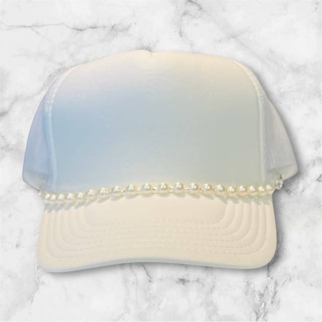 Pearl Trucker Hat Band: All Pearls