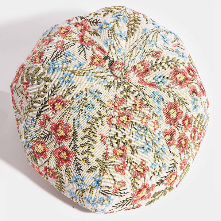 Floral Tapestry Newsboy Cabbie Hat