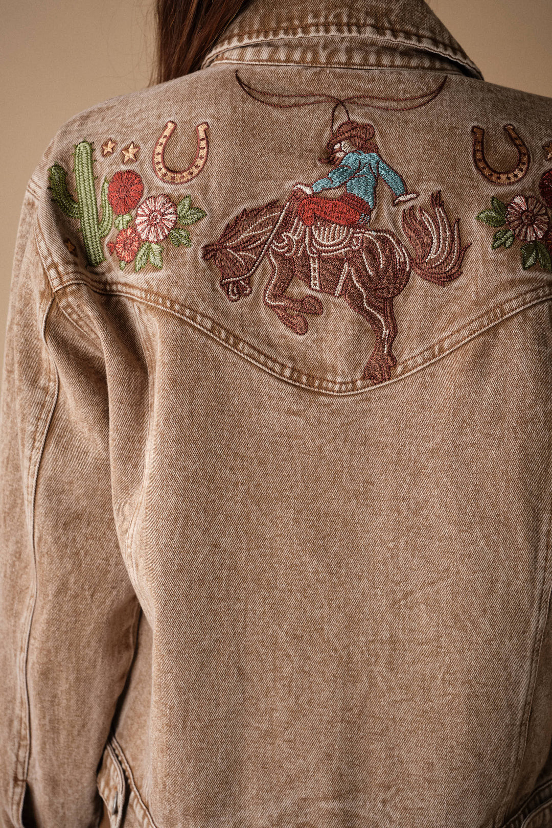 Western Embroidered Denim Jacket