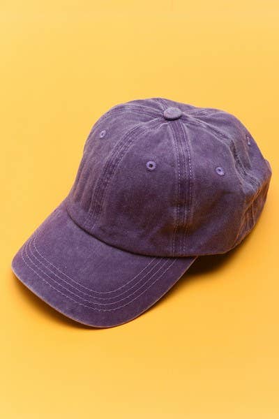 VINTAGE WASHED BASEBALL CAP 40HW702: Washed Military