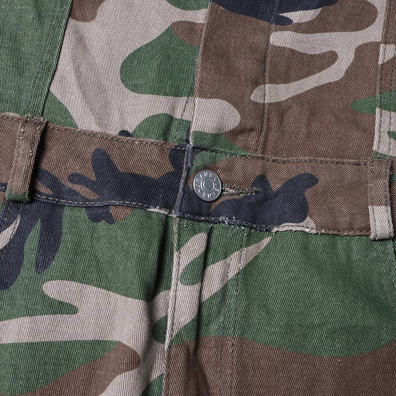 Camouflage Strapless Wide Leg Jumpsuit