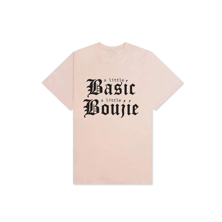 BASIC BOUJIE GRAPHIC WOMEN T-SHIT TOP: BLUSH / M
