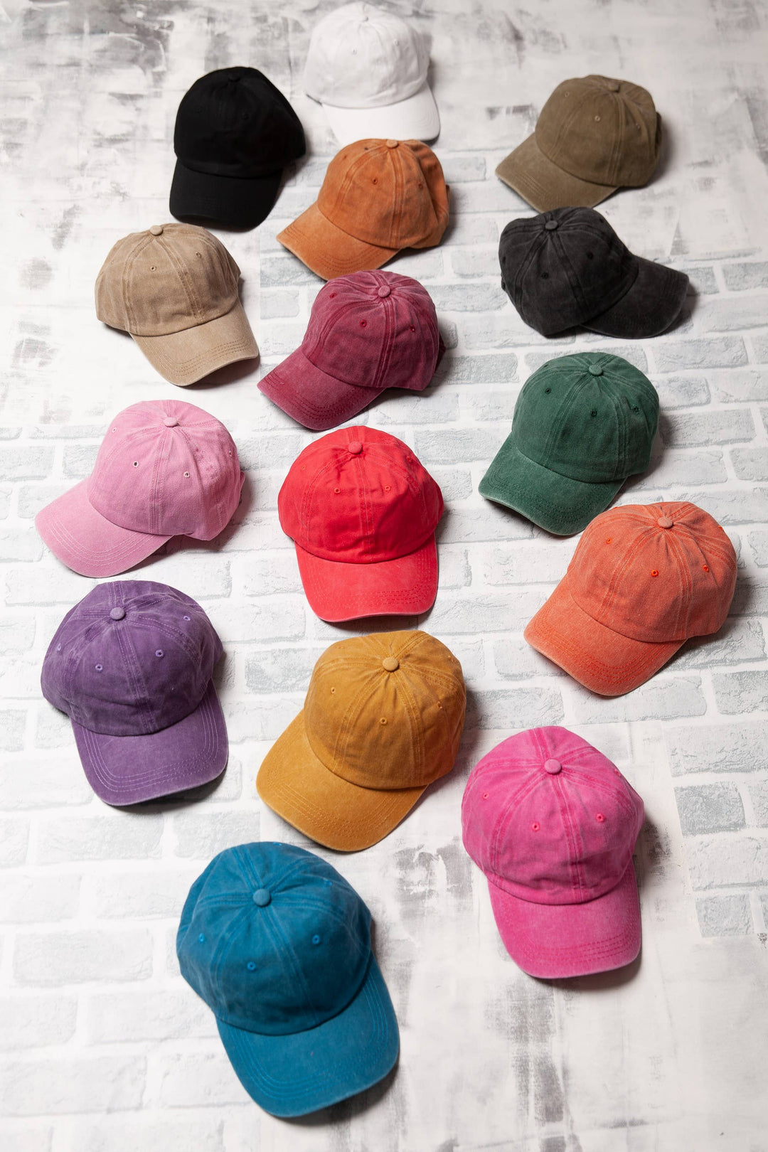 VINTAGE WASHED BASEBALL CAP 40HW702: Washed Military