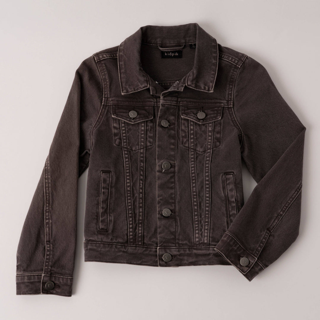 Colored Jean Jacket: Oyster