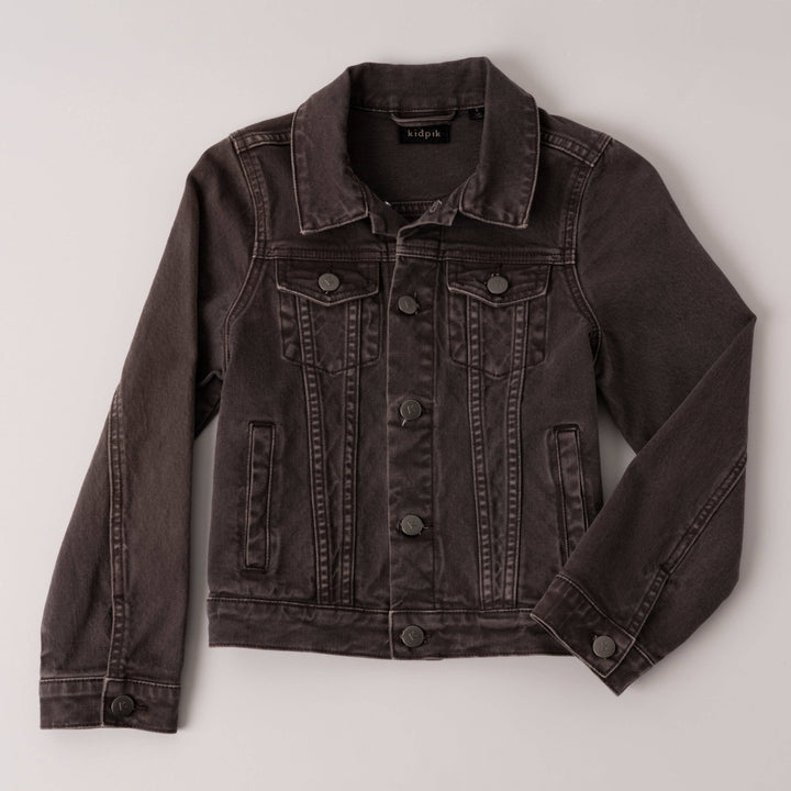 Colored Jean Jacket: Oyster