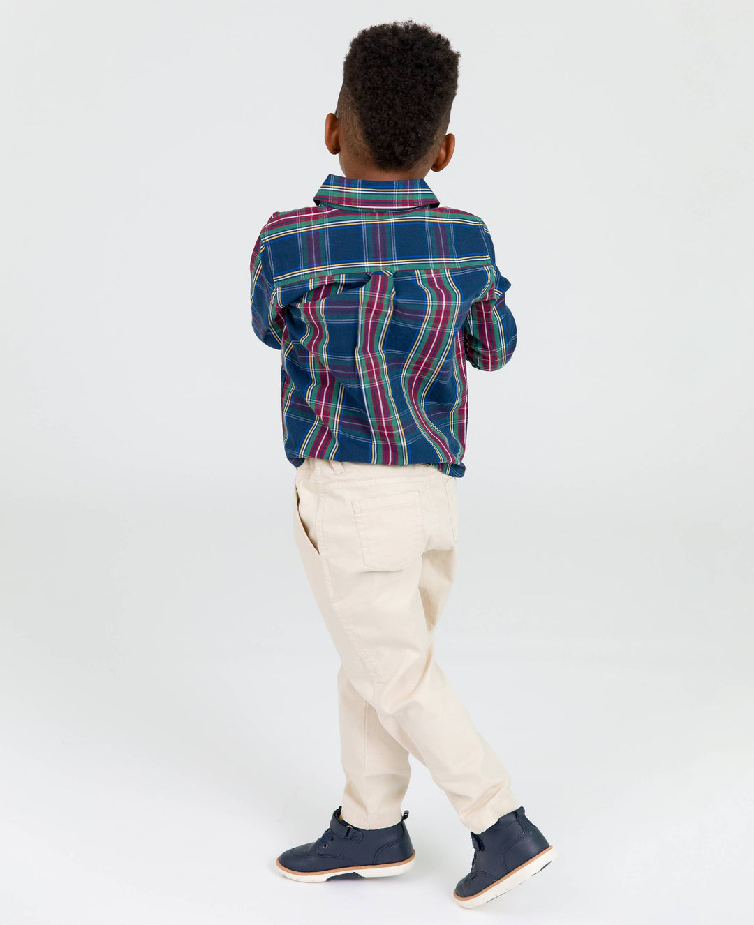 Boys Khaki Stretch Chino Pants: Off-White / 3T