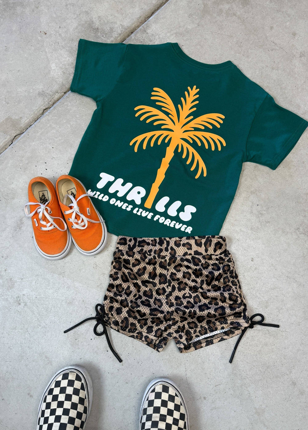 Leopard Girls Mesh Shorts