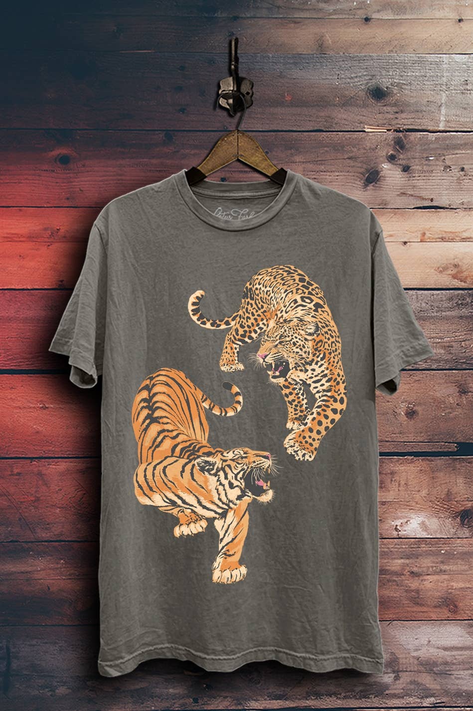 Leopard And Tiger Graphic Top
