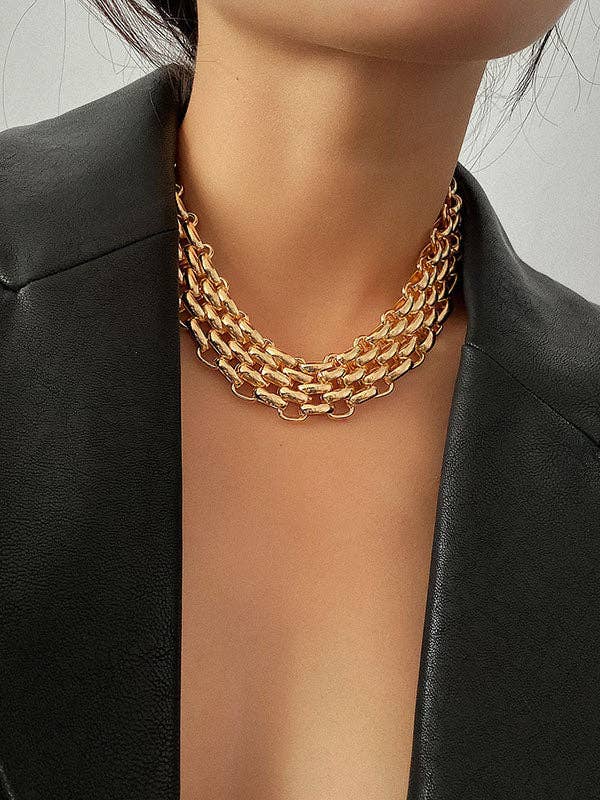 Necklaces Accessories: GOLD / One_size
