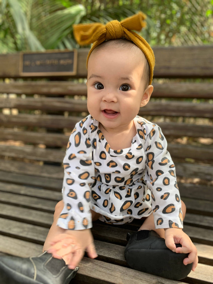 Montreal Solid Knit Bow Baby Headband