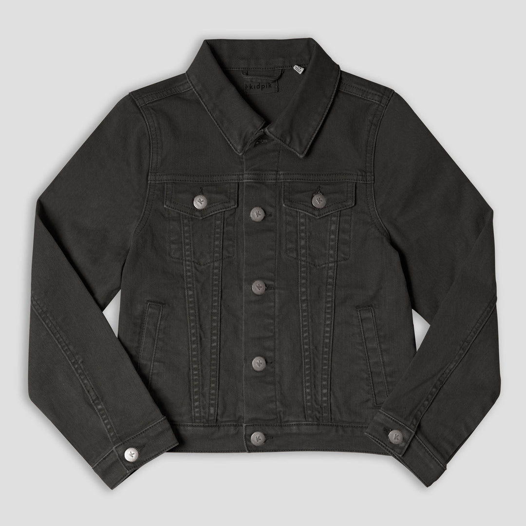 Colored Jean Jacket: Oyster