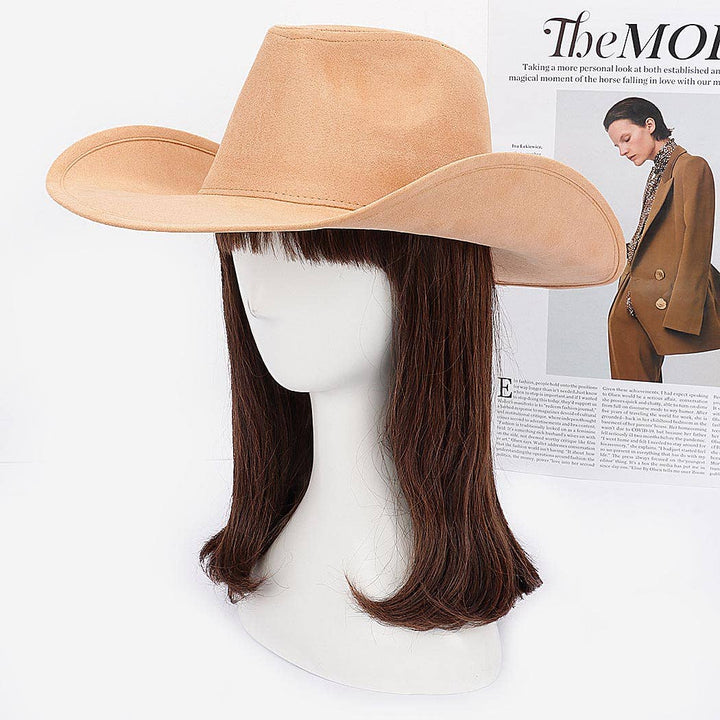 Faux Wool Cowboy Hat: BK